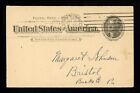 US Postal History #UX12 Card Fire Insurance 1894 Philadelphia PA to Bristol PA