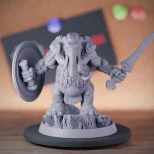 Oliphant Miniatur DnD Elefantenkrieger Dungeons and Dragons Mini DnD 5e TTRPG - Bild 1 von 8