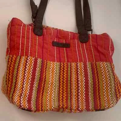 Linda bolsa de mão bordada e tecida Bella Taylor em excelente estado usado alças e acabamento de couro - Imagem 1 de 4