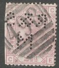 Gb Qv 1873-80 - Sg 141 -2 2/1D Rosy Mauve- Plate 14 - Used - Perfins "R&S M"