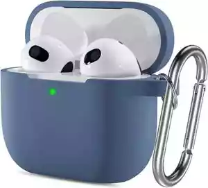 For Apple Airpods 3 Case Silicone Shockproof Protective Cover With Keychain - Picture 1 of 11