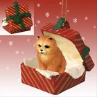 Chow Chow Red Dog RED Gift Box Holiday Christmas ORNAMENT