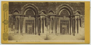 1870-80 Naya Stereo. Venice. Venice. Gate of San Zanipolo Basilica. - Picture 1 of 1