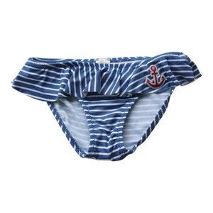 Zara Anchor Patch Striped Bikini Bottom Size 6/7 - Picture 1 of 8