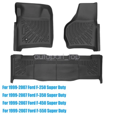 Tapetes forro TPE para Ford F-250 F-350 F-450 F-550 1999-2007 todo tipo de clima 3 piezas Foto 1 de 4