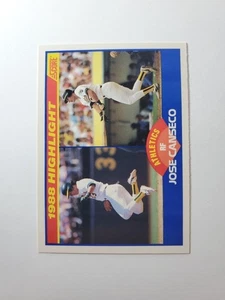 1989 Score Jose Canseco (S100) Oakland Athletics #655 - Picture 1 of 2