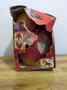 Mega Blocks Flame Dragon 9874 Complete In Box (Ripped) And Egg - Picture 1 of 4