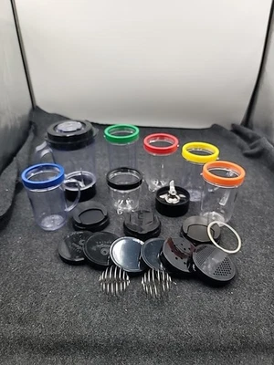 Magic Bullet Parts & Accessories Lot Of 24 Pieces Cups Blades Lids Gaskets - Image 1 of 4