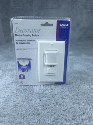 Eagle Electric Motion Sensing Switch 180° Detection 500W 120V Wall Automatic - Image 1 of 4