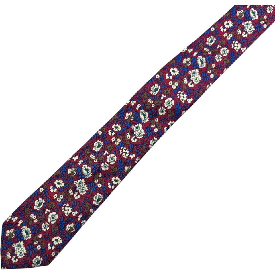 Next Tie 2.5” Wide At Largest Part Men's Red Skinny Flower Office Smart Wedding - image 1 of 4