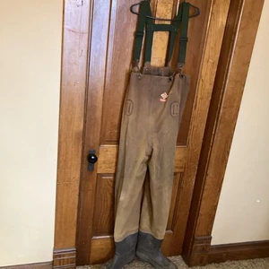 Red Ball Master Insulated Chest Wader with Suspenders - Size 12. USA Made - Picture 1 of 10