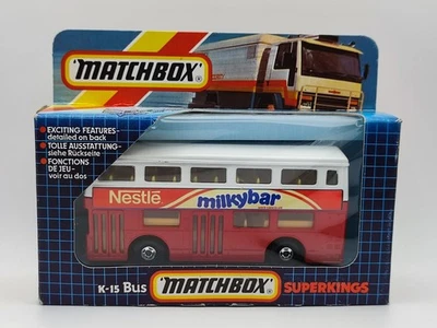 1983 MATCHBOX DIECAST SUPERKINGS - K15 BUS - NESTLE MILKY BAR - UNOPENED - Image 1 of 4