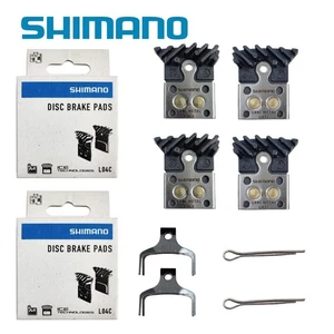 2Set Shimano L04C Metal Hydraulic Disc Brake Pad Cooling Fins XT M8110 SLX M7100 - Picture 1 of 7