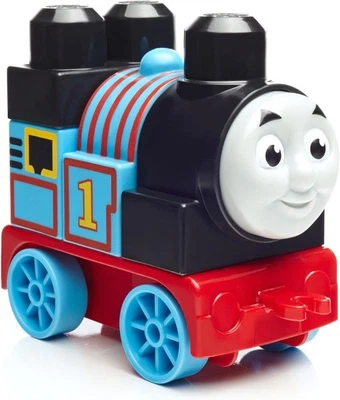 MEGA BLOKS Thomas & Friends THOMAS #1 Train 5-Piece Building Set 2019 NEW - Image 1 of 4