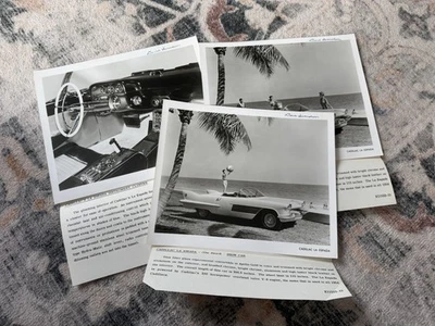 Cadillac La Espada 1954 GM Motorama fotos de prensa lote de 3 - impresiones originales, firmadas Foto 1 de 4