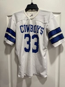 Vintage 80s Rawlings Dallas Cowboys #33 Dorsett Jersey Adult Medium 38-40 RARE - Picture 1 of 6