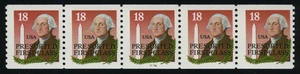 US #2149e-P# 33333 18¢ Wash. Monument PS5 PNC5 Fine+ NH MNH lightly tagged error - Picture 1 of 2