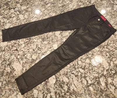 Nuevos pantalones vaqueros Lucky Brand para mujer talla 4/27 Charlie súper ajustados recubiertos negros Foto 1 de 4