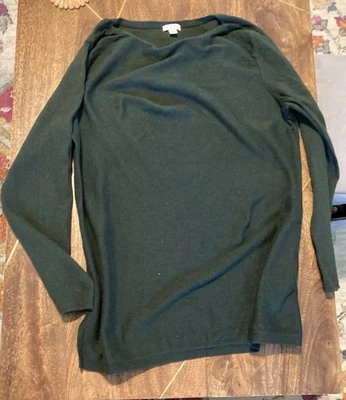 Camisa J Jill Verde Manga Larga Algodón Talla Grande Foto 1 de 4