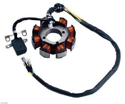 Mogo Parts 8 Coil Magneto/Stator - 3 Wire Male Plug/2 Loose Wire Female Adaptors - Image 1 of 4