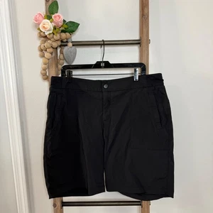 Athleta Trekkie Bermuda schwarz Sportshorts Größe 16 - Bild 1 von 9