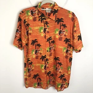 Baltimore Orioles Hawaiihemd mit Knopfleiste SGA 2019 Größe Medium neu mit Etikett MLB orange - Bild 1 von 17