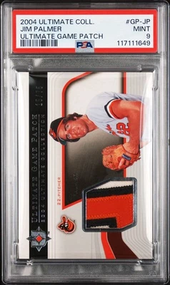 2004 Jim Palmer Ultimate Collection Game Patch SP /75 PSA 9 POP 1 None Higher - Image 1 of 3