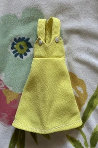 Vintage 70’s Barbie Doll Yellow A-Line Jumper Dress Above the Knee - Rarität Rare! - Bild 1 von 8