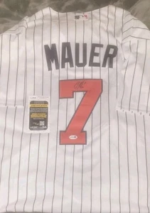 Joe Mauer Signed Minnesota Twins Jersey JSA COA  Autographed SIZE XL - Picture 1 of 5
