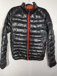 Spyder Black Puffer Winter Long Sleeve Duck Down Full Zip Jacket Men's Medium  - Picture 1 of 9