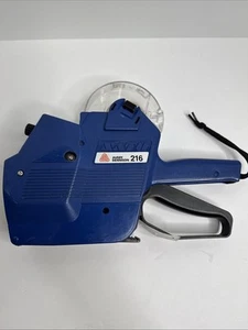 Adesivo prezzo pistola SATO AVERY DENNISON 216 operaio negozio al dettaglio blu 2 linee - Foto 1 di 3