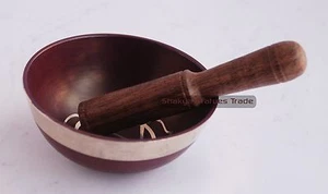 Cuenco de meditación de curación canto budismo tibetano de aleación de bronce de 3,25" de Nepal - Imagen 1 de 6