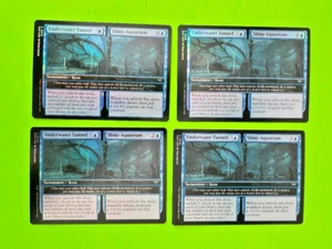 MTG - Duskmourn House of Horror - Underwater Tunnel /Slimy - Lot of 4 FOIL Cards - Bild 1 von 1