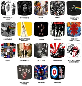 Famous Rock Bands Lampshades Ceiling Lights Pendant shades Table Lamp shades. - Picture 1 of 19