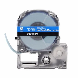 Cinta K-Sun 212WL blanca sobre azul PX 1/2" KSun Epson 212WLPX - Imagen 1 de 3