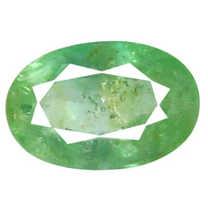 Impresionante piedra preciosa esmeralda verde (6 x 4 mm) corte ovalado de 0,44 quilates - Imagen 1 de 1