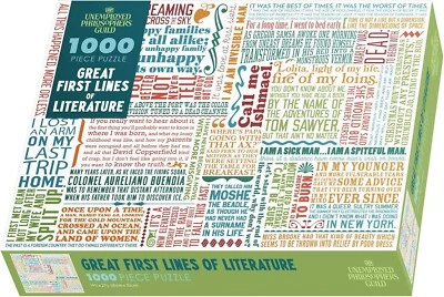 Great First Lines of Literature 1000 Pcs Jigsaw Puzzle - 20"x27" - New/Sealed - Image 1 of 3