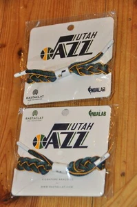 PULSERA RASTACLAT Utah Jazz lote de 2 temporada 2021-22 NUEVA EN PAQUETE - Imagen 1 de 1