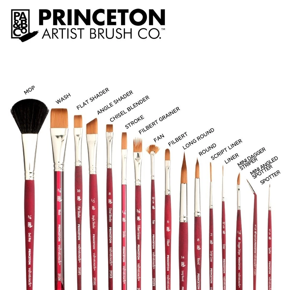 Princeton Velvetouch Brushes - Choose Your Brush Page 1 of 2 - image 1 of 1
