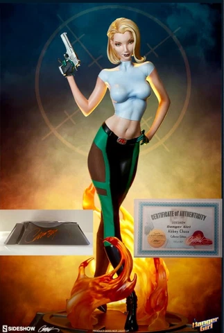 Danger Girl Abbey Sideshow statue SIGNED: J.Scott Campbell #34/50 W Certificate Cover