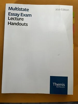 Multistate Essay Exam Lecture Handouts | MEE Themis Bar Review 2021 Edition - Image 1 of 3