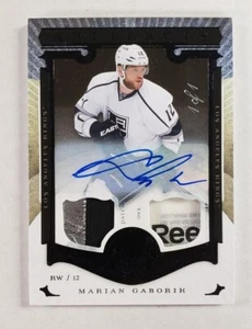 2015-16 Upper Deck Artifacts Marian Gaborik Black Foil Auto Patch & Tag 1 of 1 - Picture 1 of 3