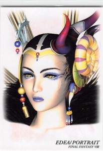 Final Fantasy Art Museum Trading Card #275 Edea Kramer Sorceress Portrait 8 VIII