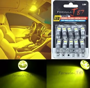 LED 3030 Light Yellow 3000K 194 Ten Bulbs Interior Step Door Replace Plug Play - Picture 1 of 12