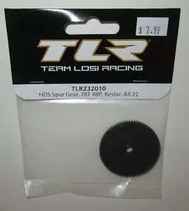 Team Losi HDS Spur gear, 78T, 48P, Kevlr (Works With all 22) #TLR232010 - Picture 1 of 1