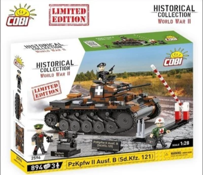 COBI 2596 PzKpfw II Ausf.B Sd.Kfz.121 Panzerkampfwagen II 1939  Limited 1:28 Rar - Image 1 of 4