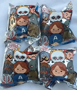 NEW & Sealed MARVEL TSUM TSUM Collectors Keyring Lot of 4 Blind Bags - Picture 1 of 2