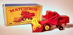 Vintage 1967 Matchbox Lesney Claas Combine Harvester No. 65 with Box - Picture 1 of 4