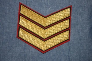 REGIMIENTOS DE GUARDIAS DEL EJÉRCITO BRITÁNICO RSM ORO RAYAS SARGENTO 3 X FILA - Imagen 1 de 2