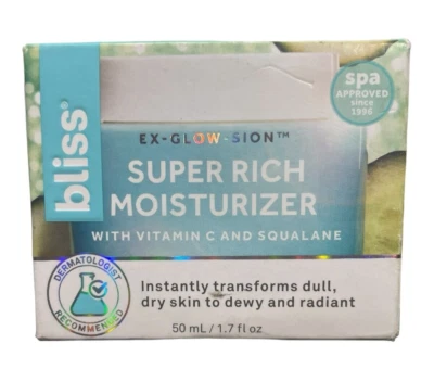 Crema hidratante súper rica Bliss Ex-Glow-Sion - con vitamina C y escualano - 50 ml Foto 1 de 4